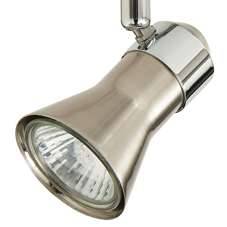 Réglette 2 spots Aphroditus métal chrome brossé GU10 2x50 W
