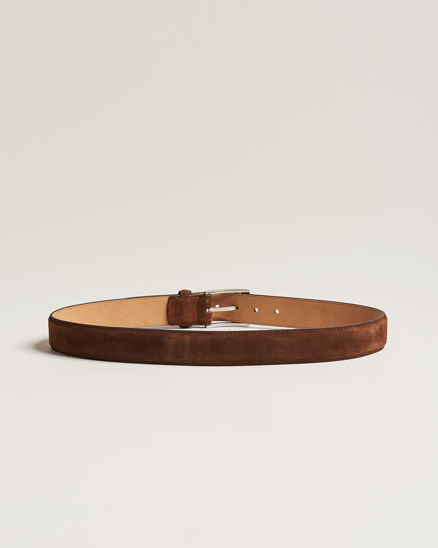 Loake 1880 William Suede Belt Brown
