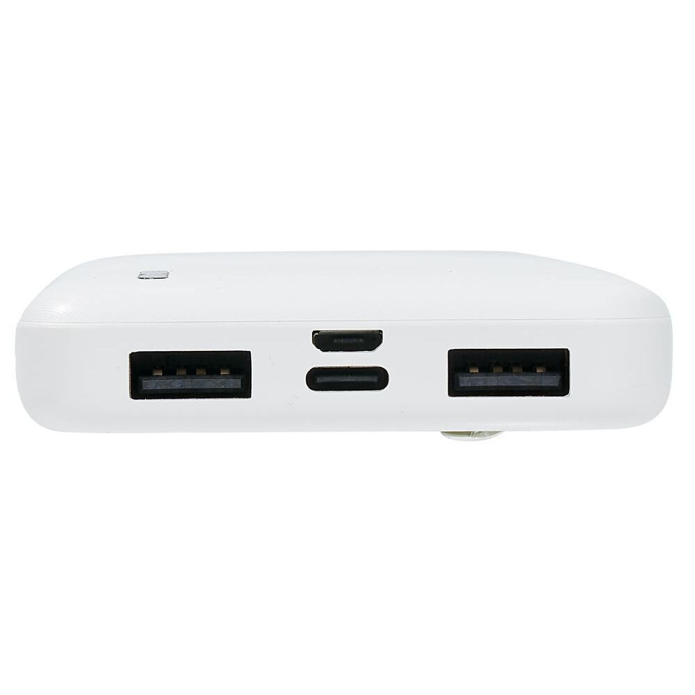Batterie externe Power Bank 10000mAh USB blanc