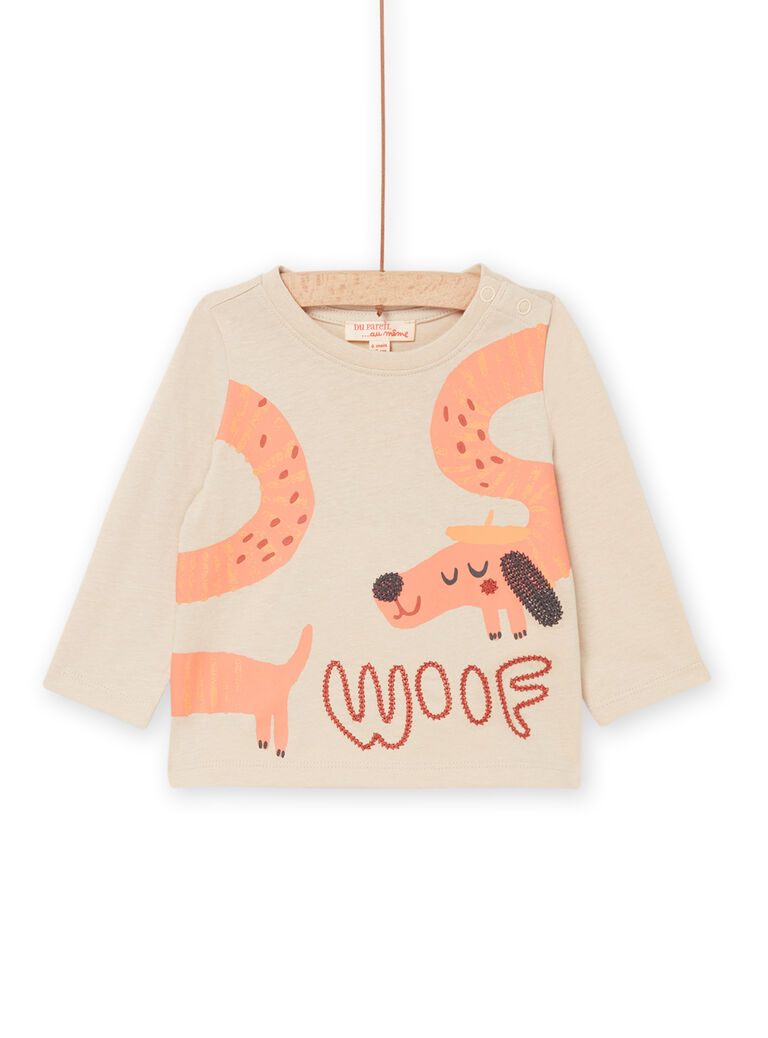 T-shirt à motif chien fantaisie