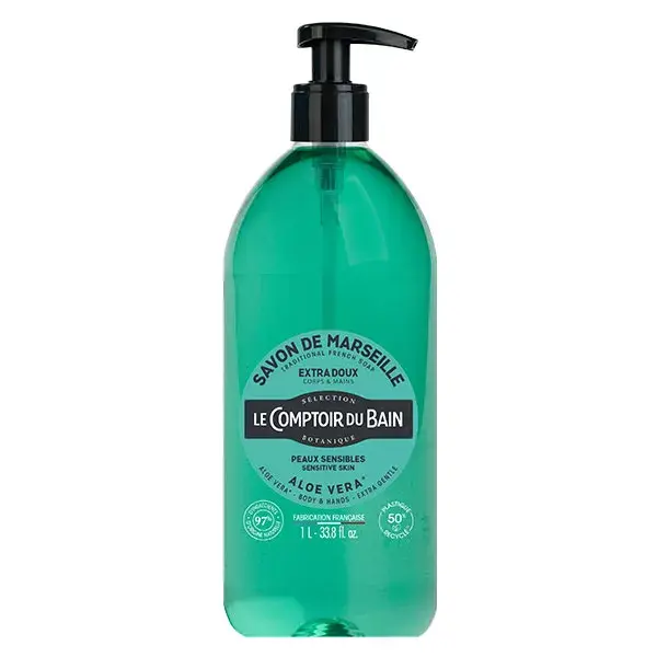 Sabonete Le Comptoir du Bain Marseille com Aloe Vera Extra Suave 1L