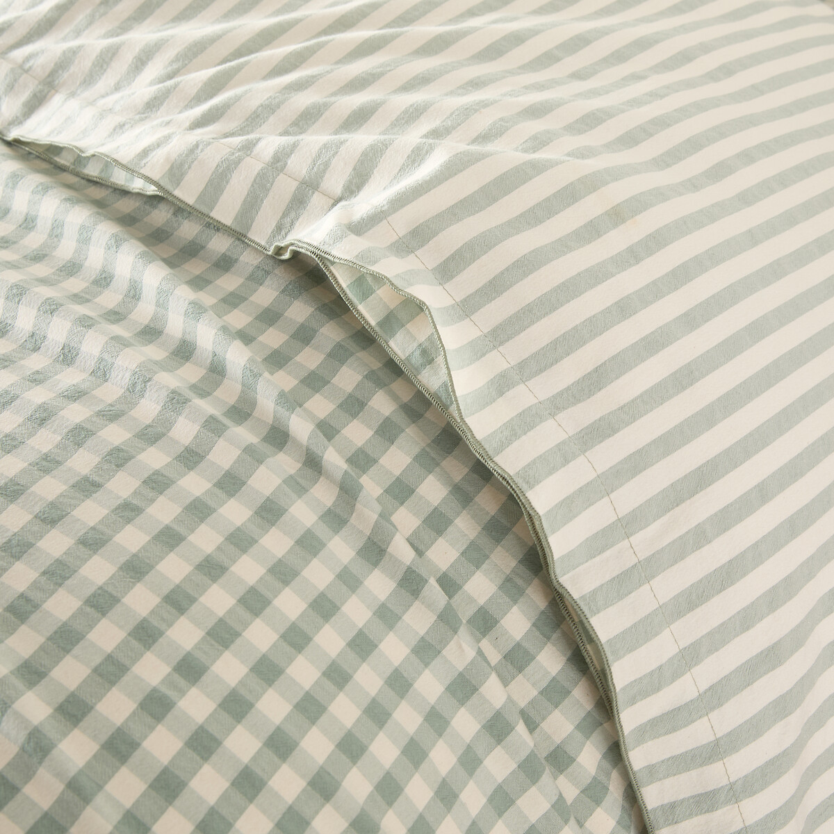 LA REDOUTE INTERIEURS<br>Capa de edredão Seersucker, Cottage