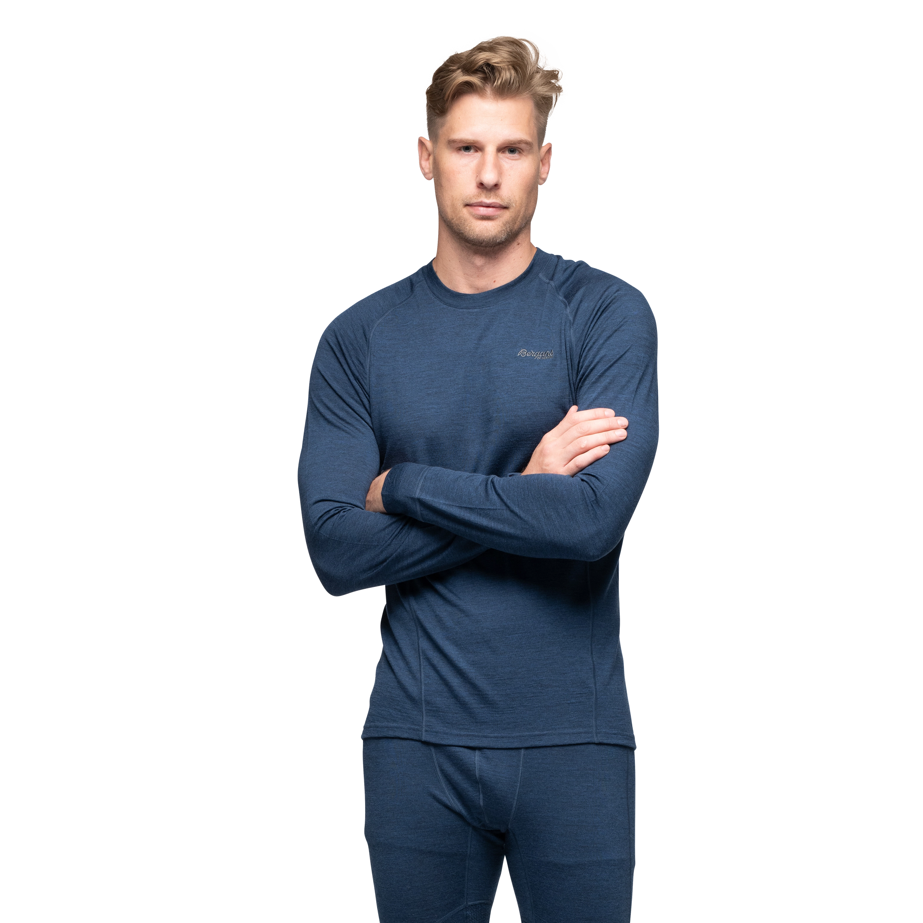 Inner:Pure Merino Long Sleeve Men Navy Blue