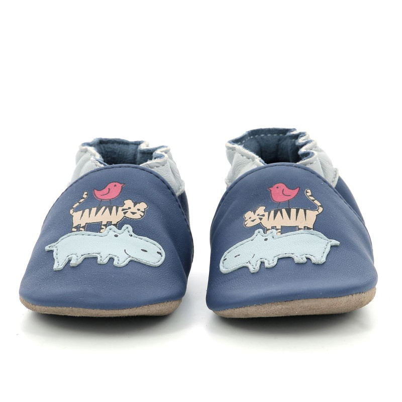 Robeez Robeez Chaussons Animal Pyramid Bleu Fonce