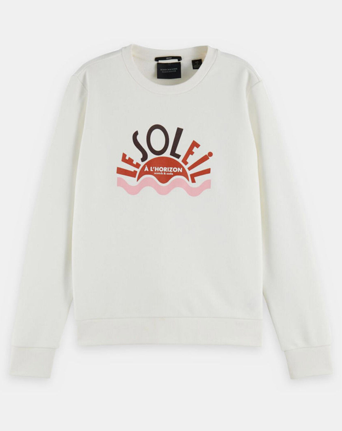 Scotch & Soda Sweat Message Soleil blanc