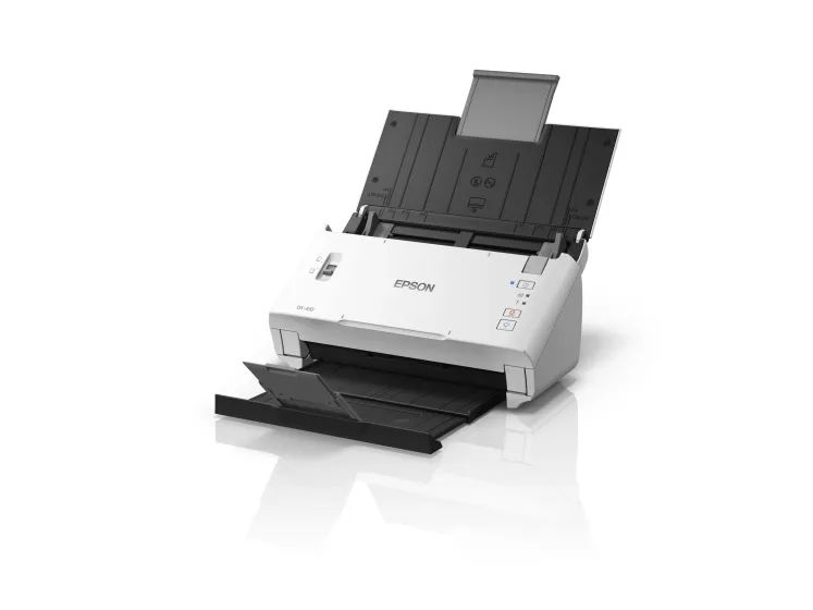 Epson WorkForce DS-410 - Dokumentscanner - Contact Image Sensor (CIS) - Duplex - A4 - 600 dpi x 600 dpi - op til 26 ppm (mono) / op til 26 ppm (farve) - ADF (50 ark) - op til 3000 scanninger pr. dag - USB 2.0