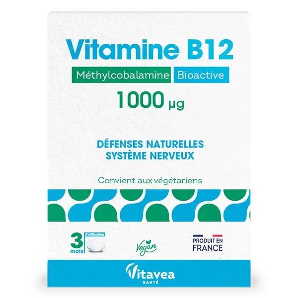Vitavea Vitamina B12 Metilcobalamina Defesas Naturais 90 comprimidos