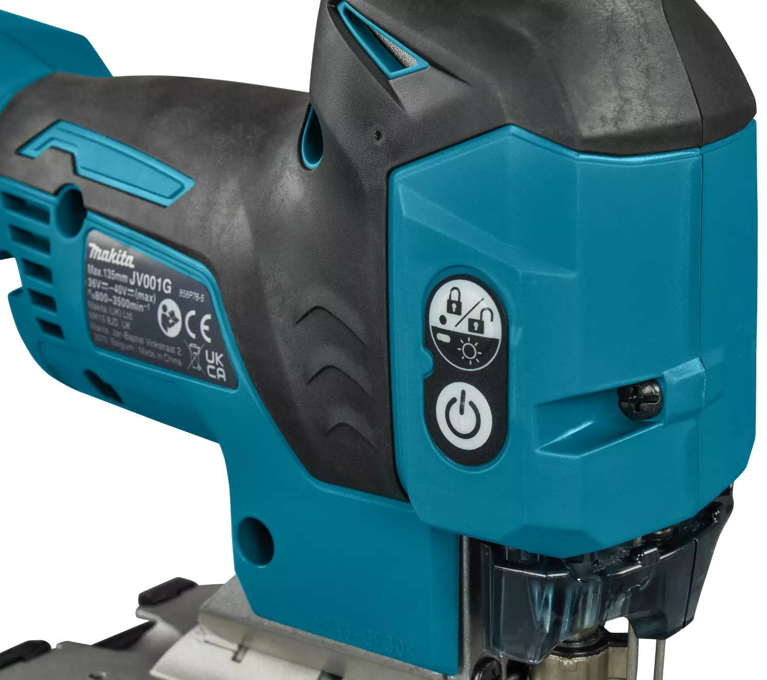 Makita JV001GZ XGT 40V Max Li-ion accu decoupeerzaag Body - Ergonomische greep