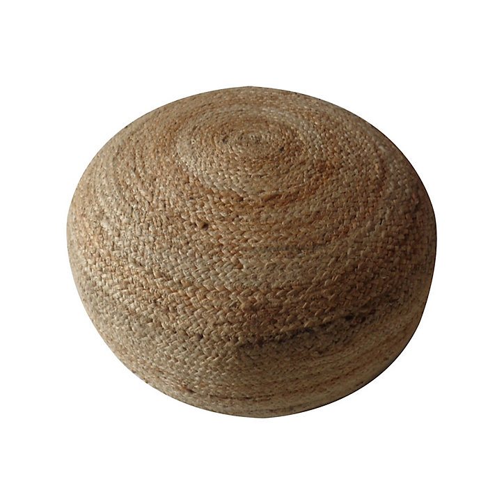 Pouf en jute Ø.40 x H. 30 cm naturel