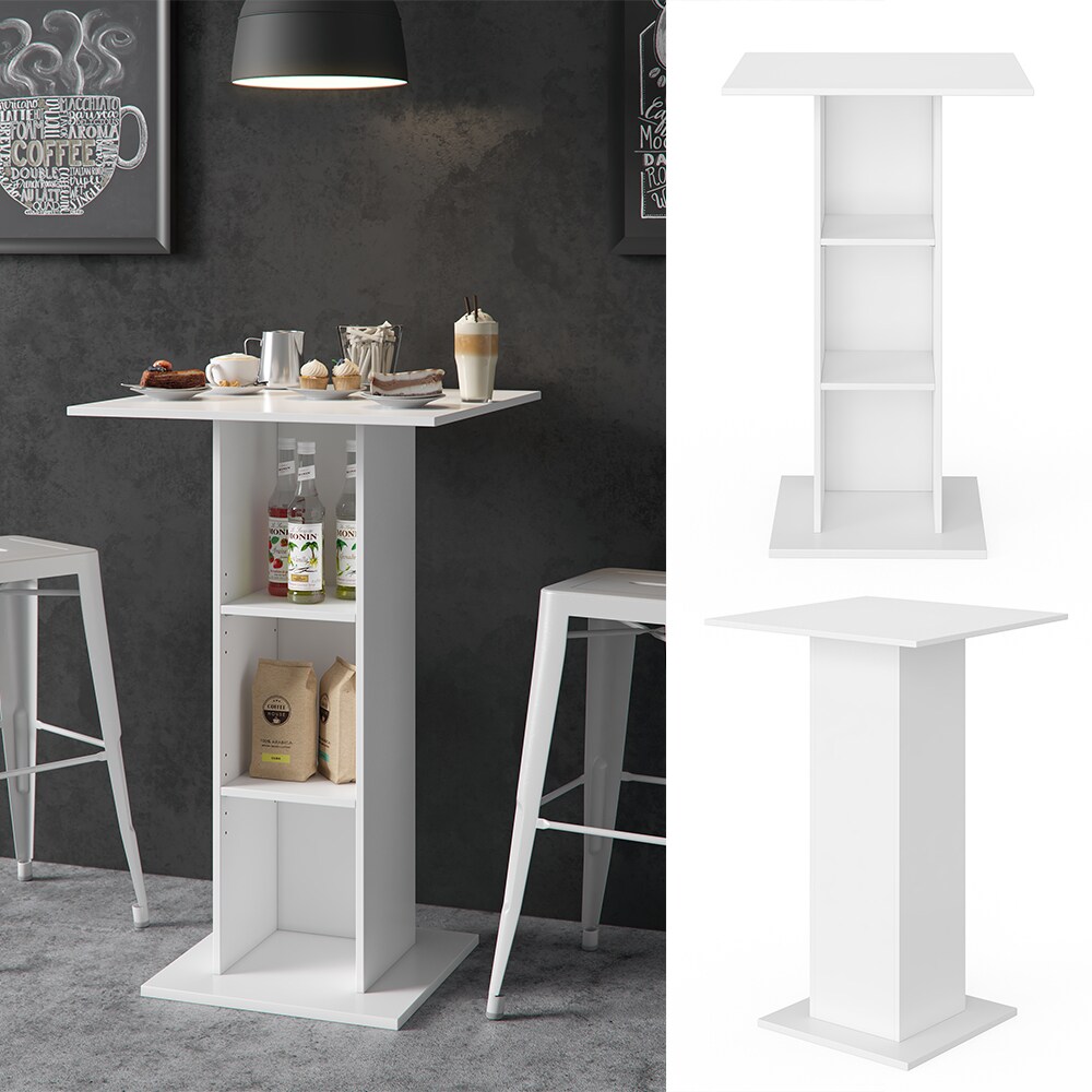 Vicco Bartisch Rodeo Bartresen Stehtisch Tisch Tresentisch Loungetisch Weiß