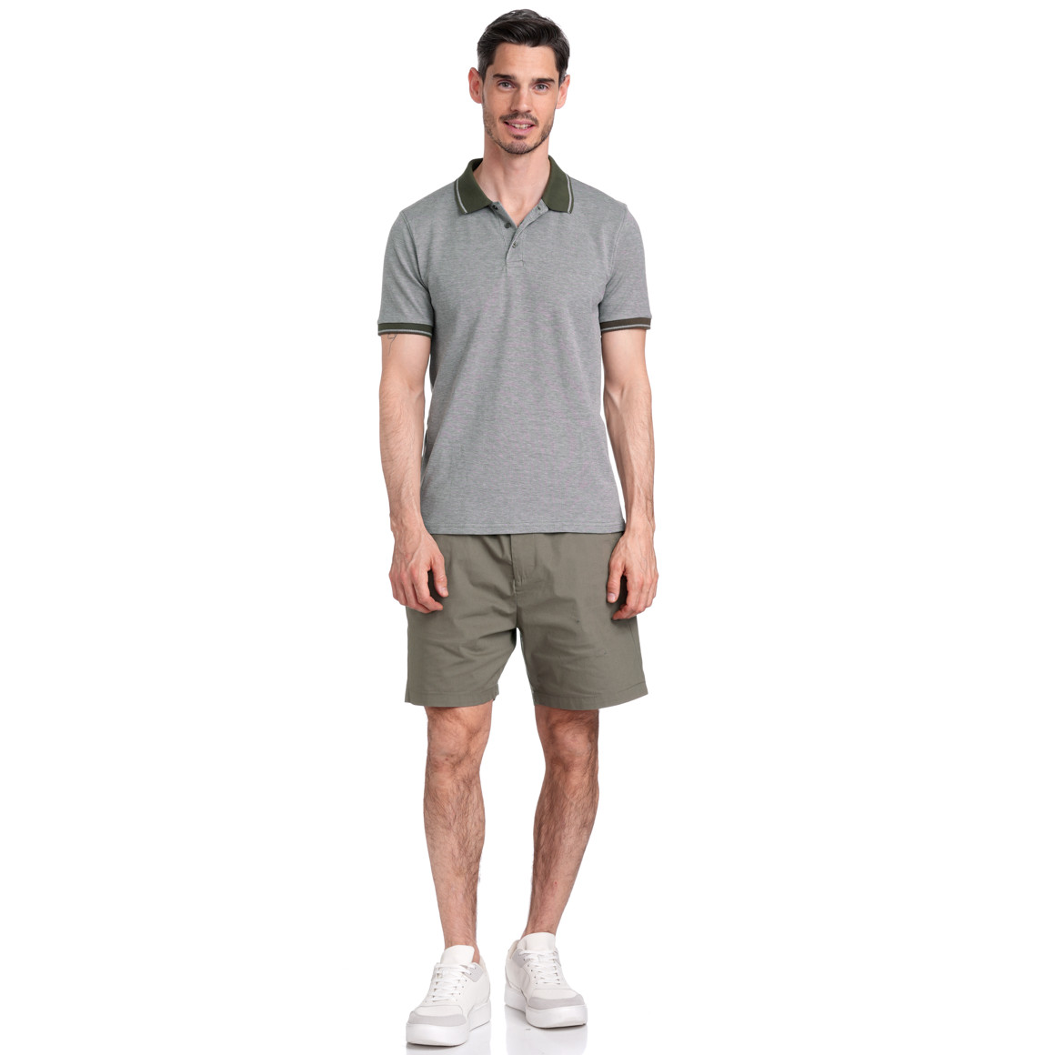 VanVaan Herren Poloshirt in Piqué-Qualität dunkelgrün