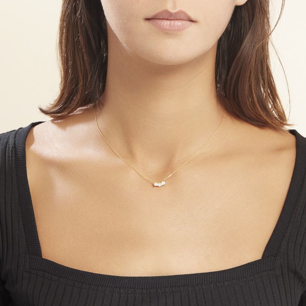 Collier Or Blanc Neely Diamants Synthétiques