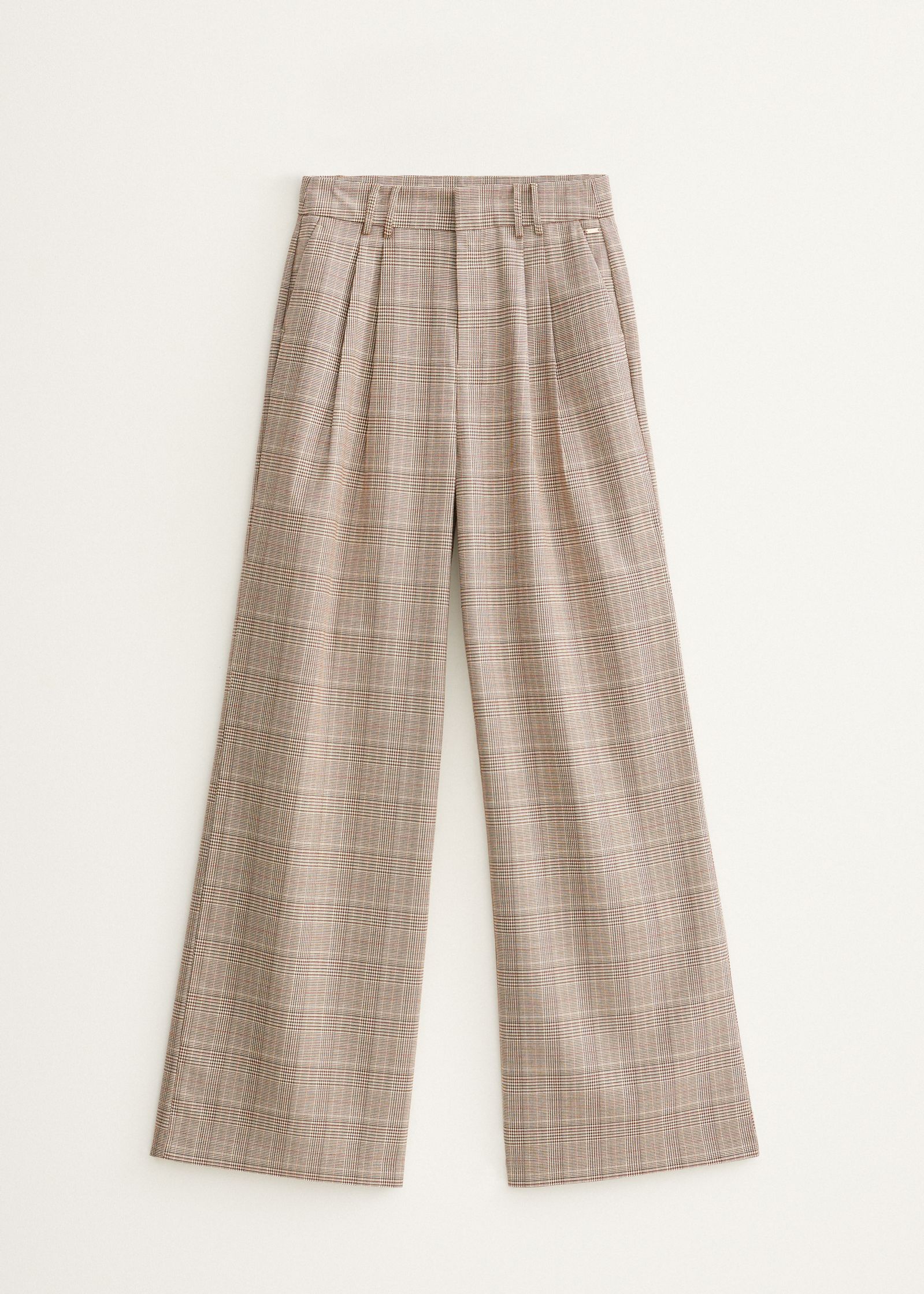 Wijde pantalon met plooien