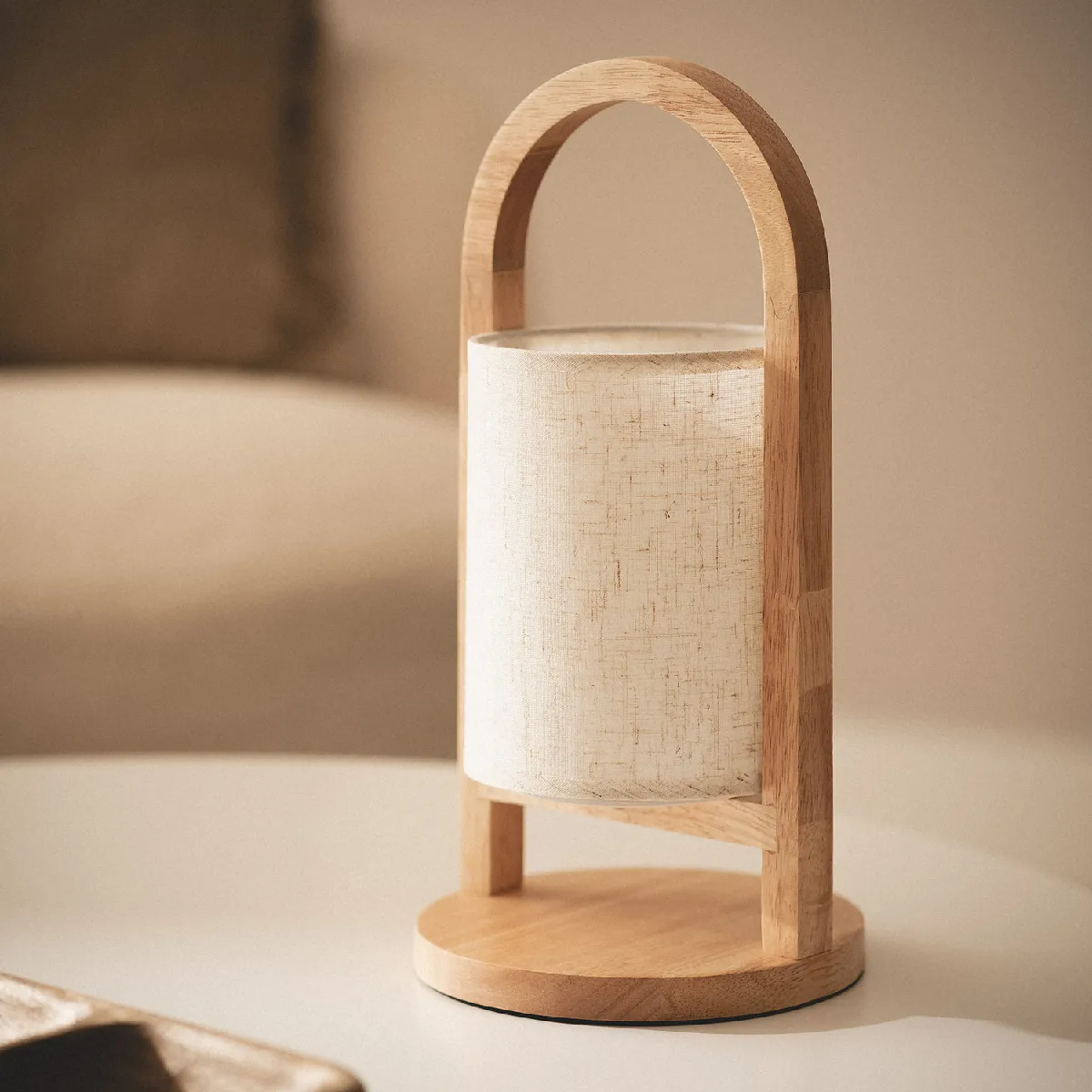 Ledkia Lampe à Poser Bois Fragosa Naturel
