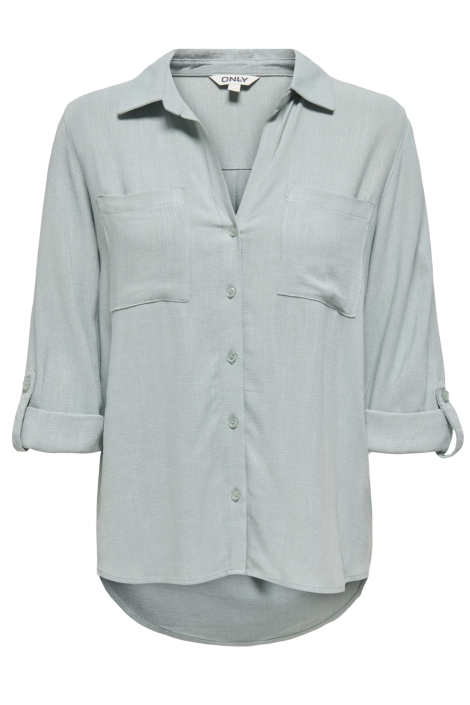 Only blauwe dames blouse