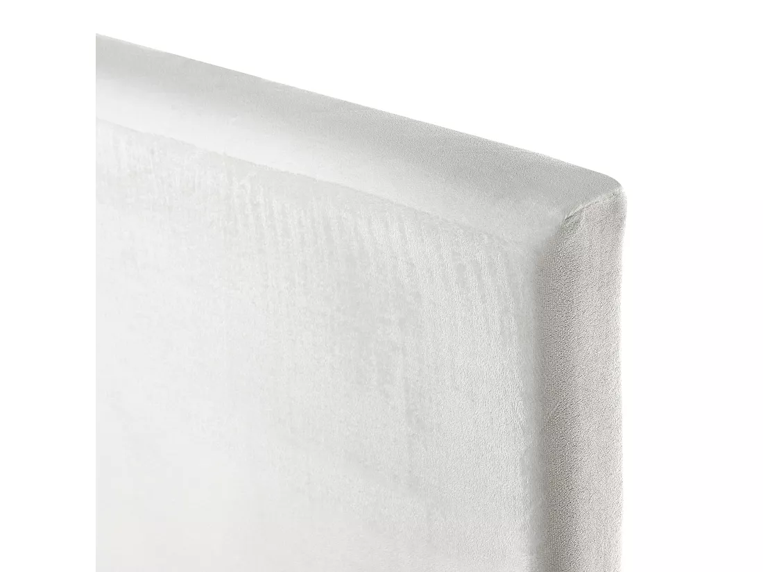 Revêtement de cadre de lit Velours FITOU 160 x 200 cm Blanc