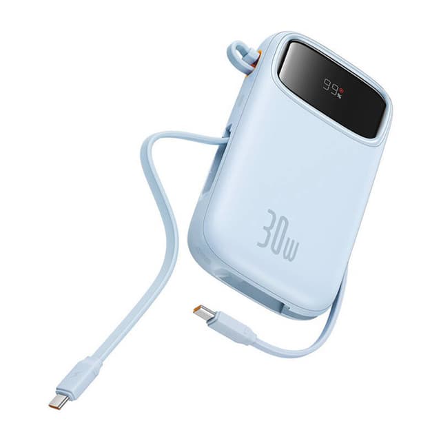 Powerbank Baseus QPow 2 10000mAh 30W 2xUSB-C (blå)