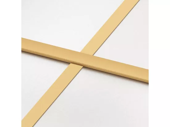 Porte coulissante doré 90x205 cm verre ESG dépoli et aluminium