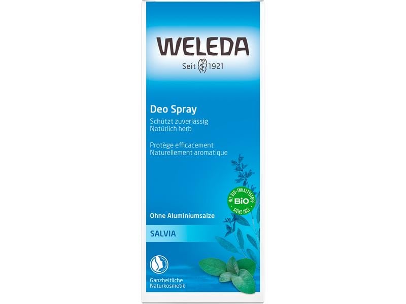 WELEDA Deo Spray Salvia 100 ml Natürliches Deo mit zuverlässiger und natürlicher Wirkung