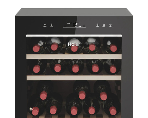 HAIER HWS77GDAU1 wijnkoeler, afmetingen (B x H x D): 49,7 x 133 x 58,5 cm, koelvak: 190 l, capaciteit: 77 flessen