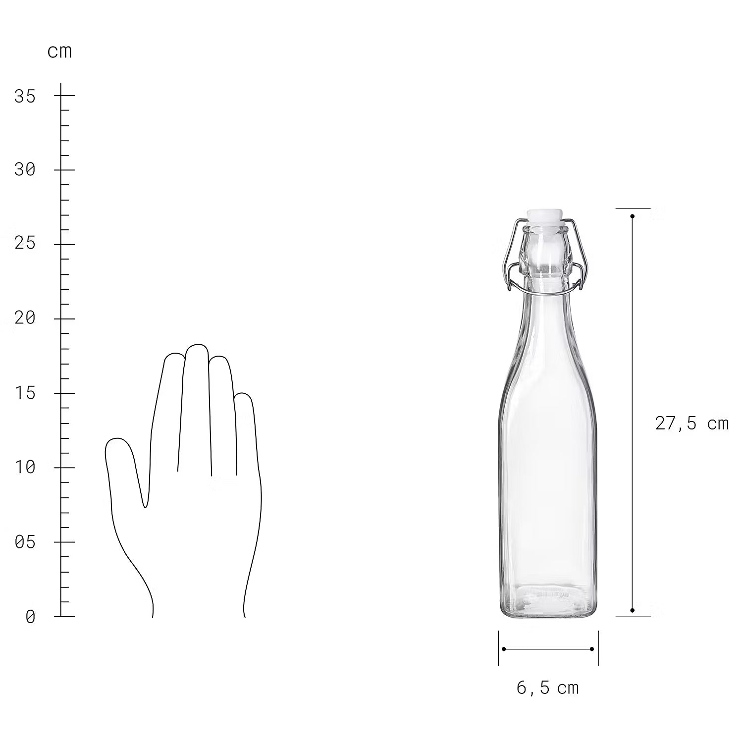 SWING Flasche mit Bügelverschluß 6er-Set
