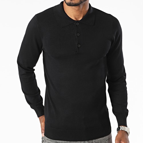 Pull Col Roulé Noir