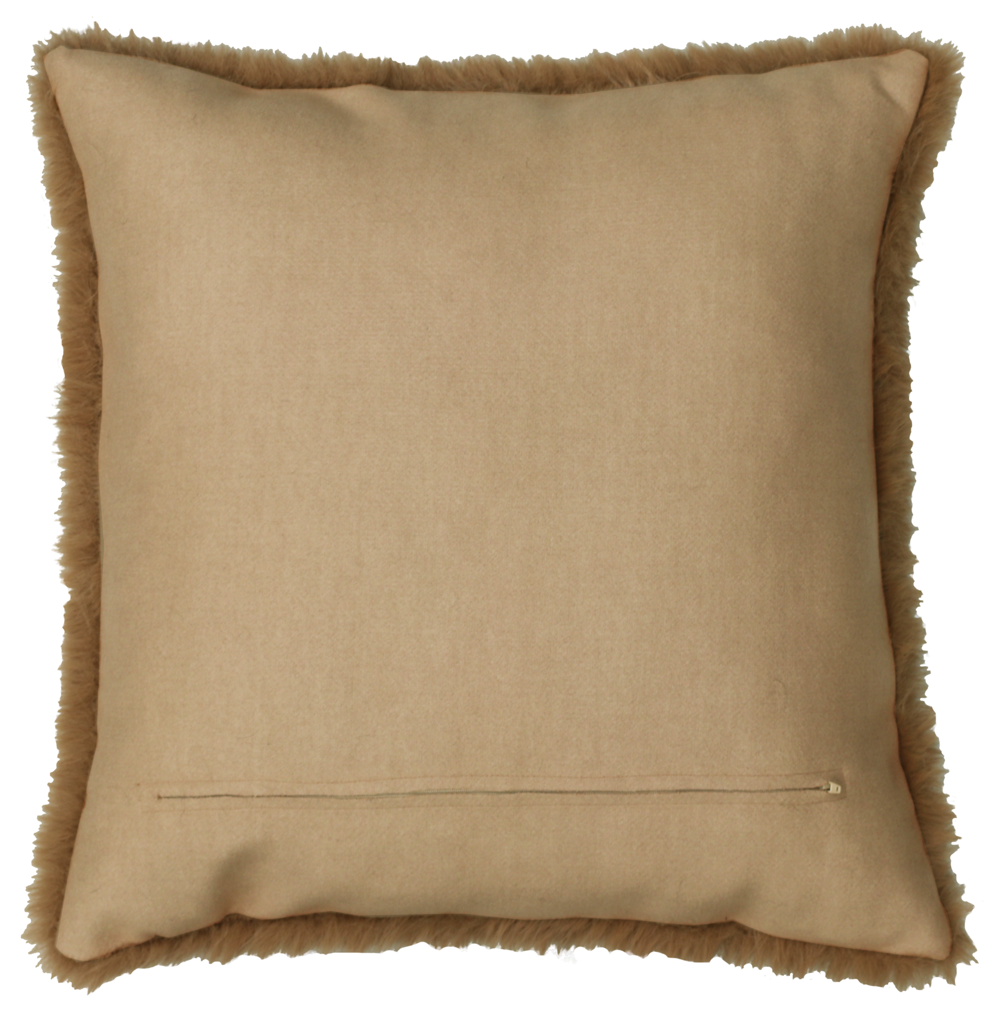 Kussen bont camel 55x55cm