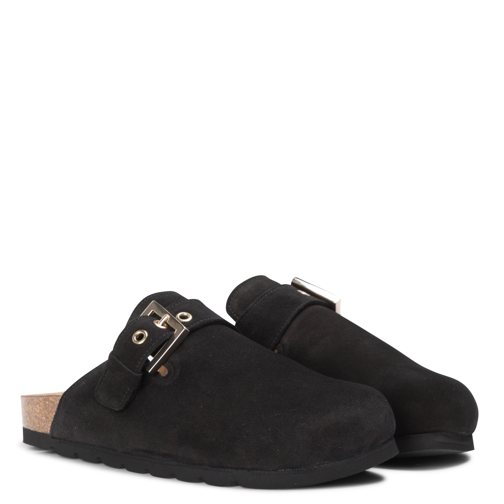 COZY - Sabots en cuir | Noir
