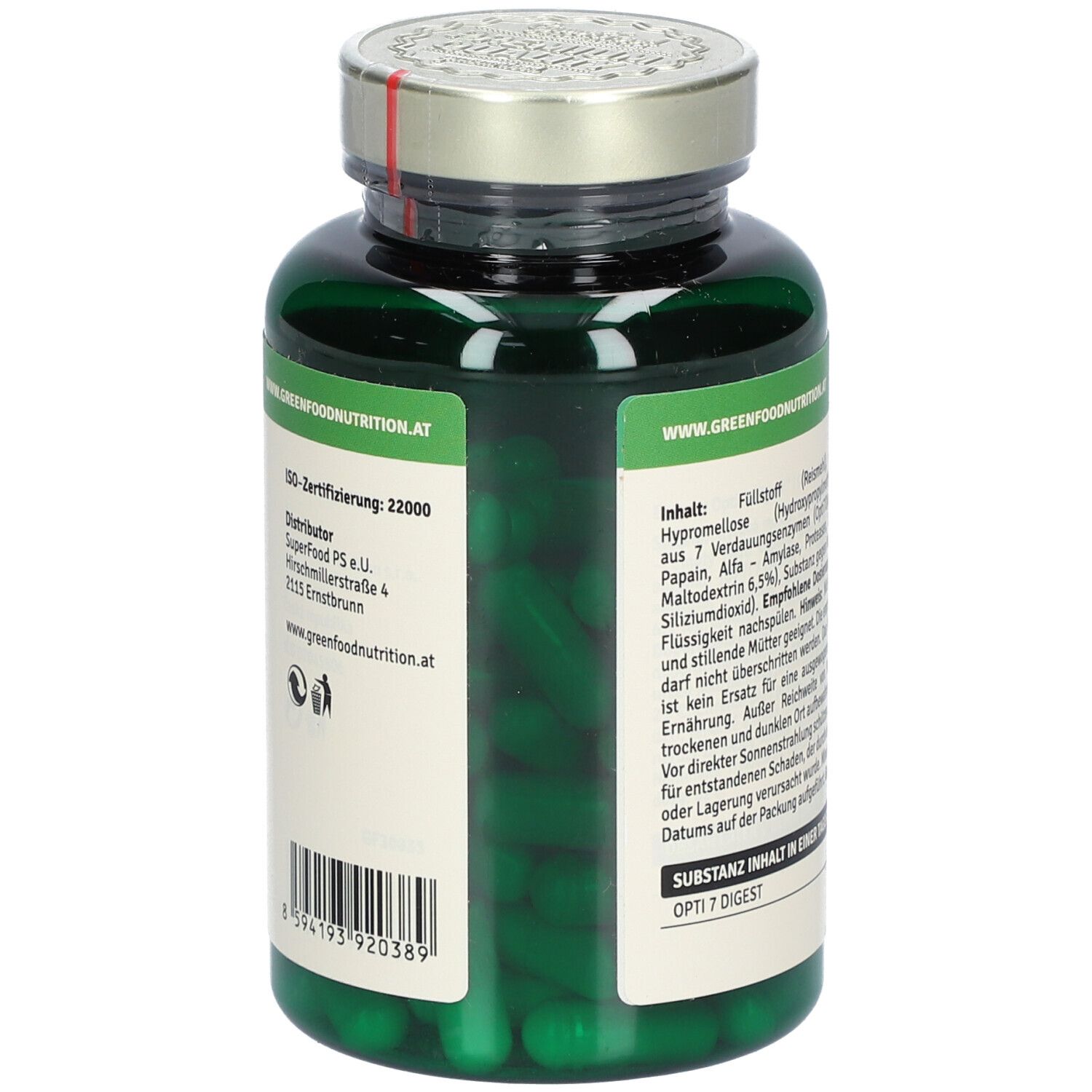 GreenFood Nutrition Enzyme Opti7 Digest
