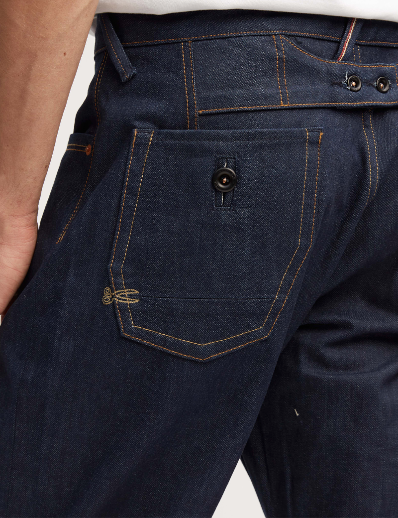 DENHAM JEAN HOMME COUPE RELAX BLEU FONCÉ