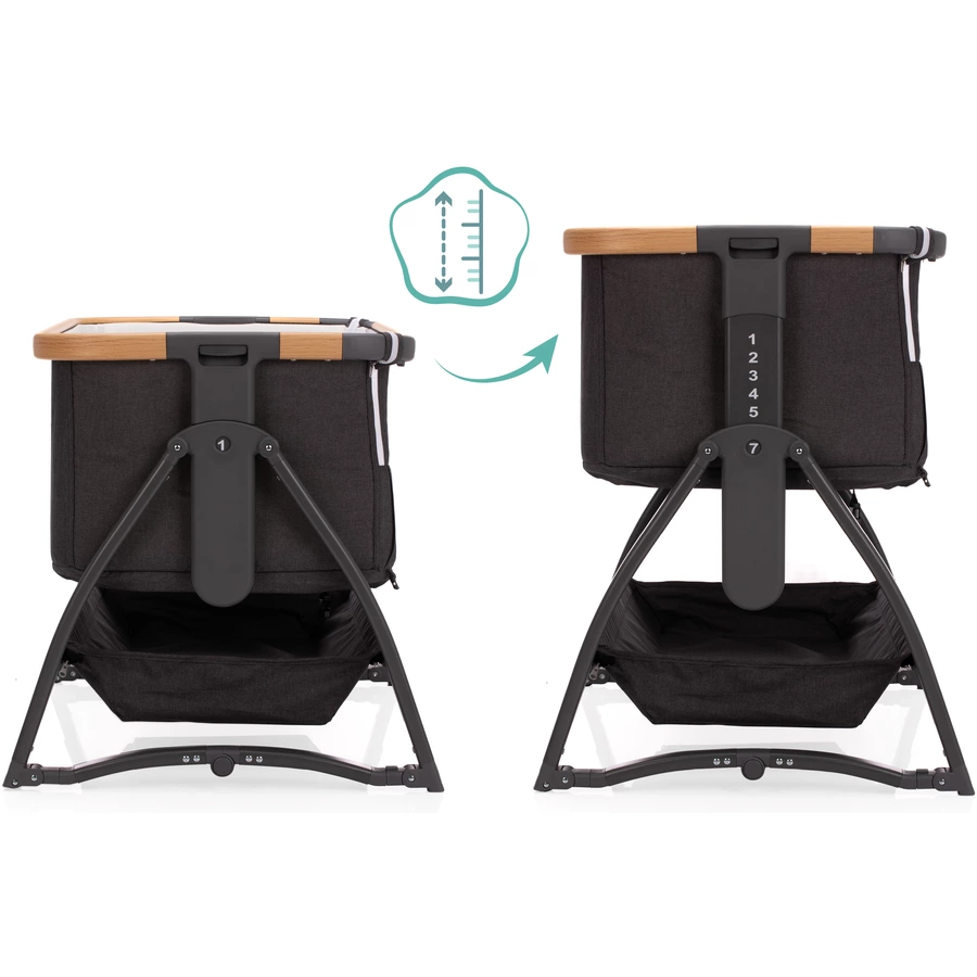 fillikid Beistellbett Scandic grau melange