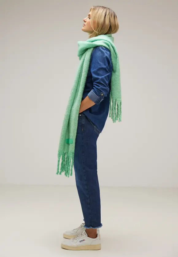 Cosy Winterschal - bright ice green