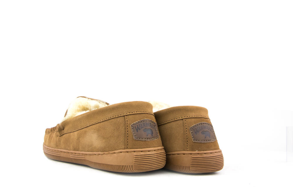 Warmbat Pantoffels Grizzly Cognac Suede
