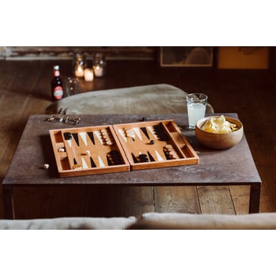 Backgammonspiel Kirschbaumholz