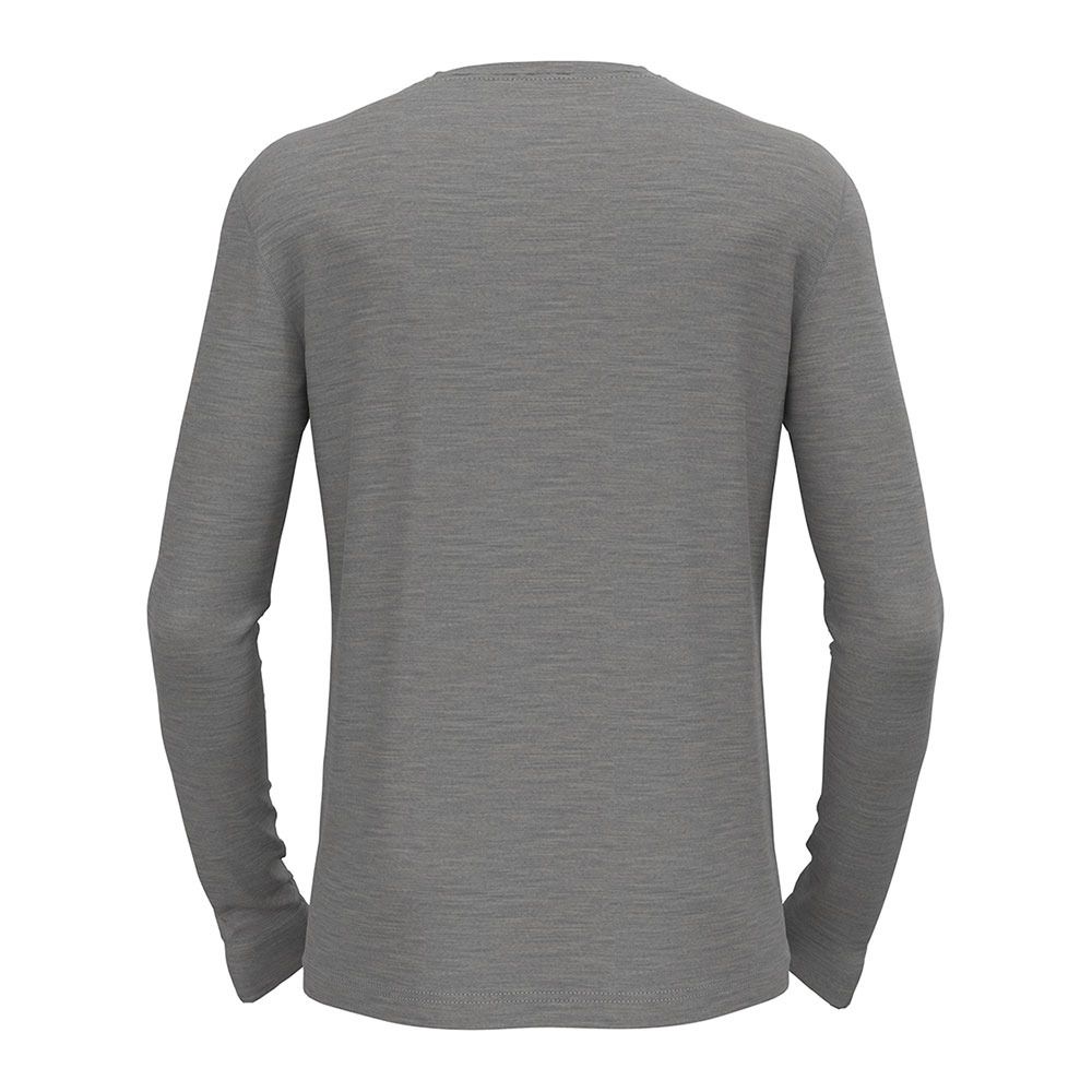 Odlo MERINO WARM - Sous-couche Homme odlo steel grey melange