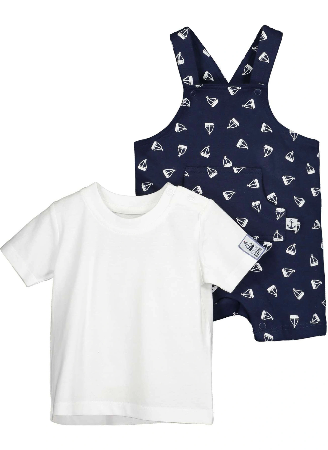 T-Shirt SHIP AHOY 2-teilig in ultramarin