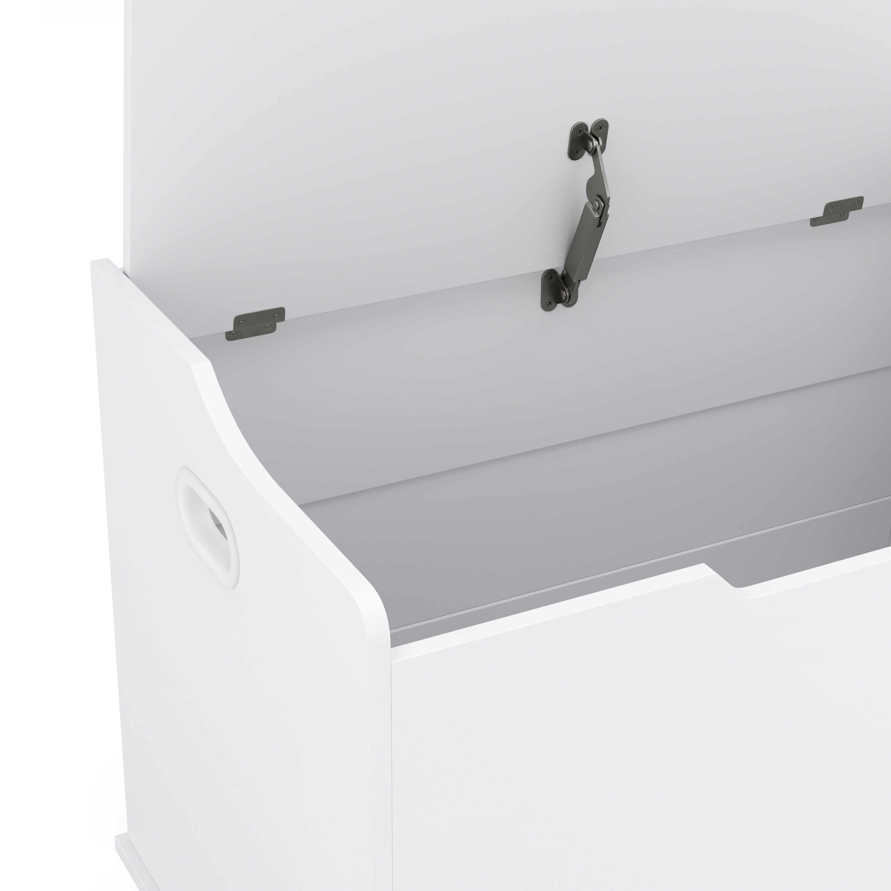 Sitzbank Spielzeugkiste 76 x 48 x 54 cm weiss