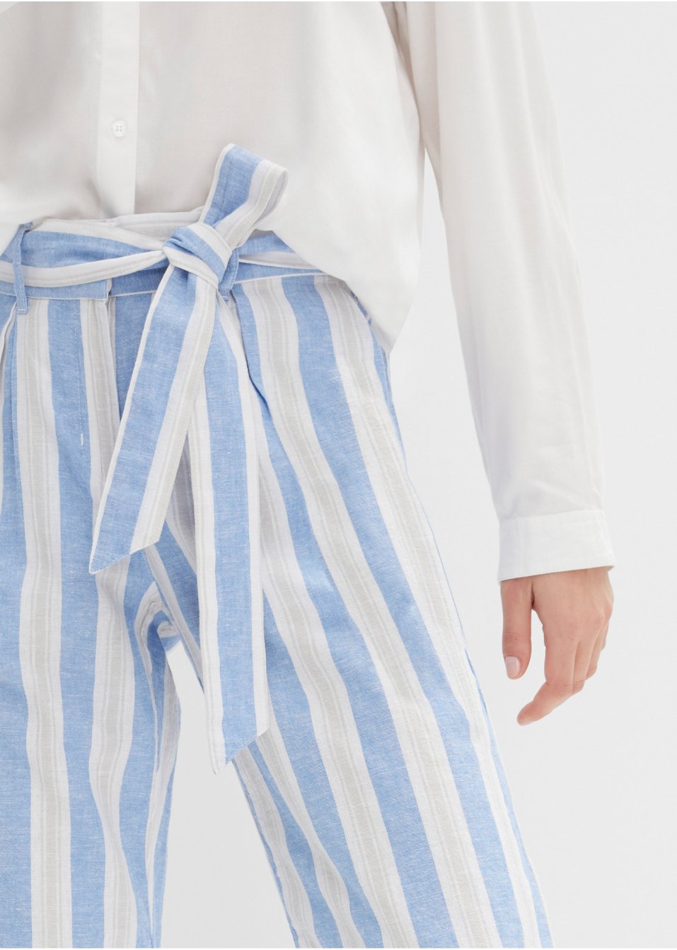 Pantalon en lin majoritaire