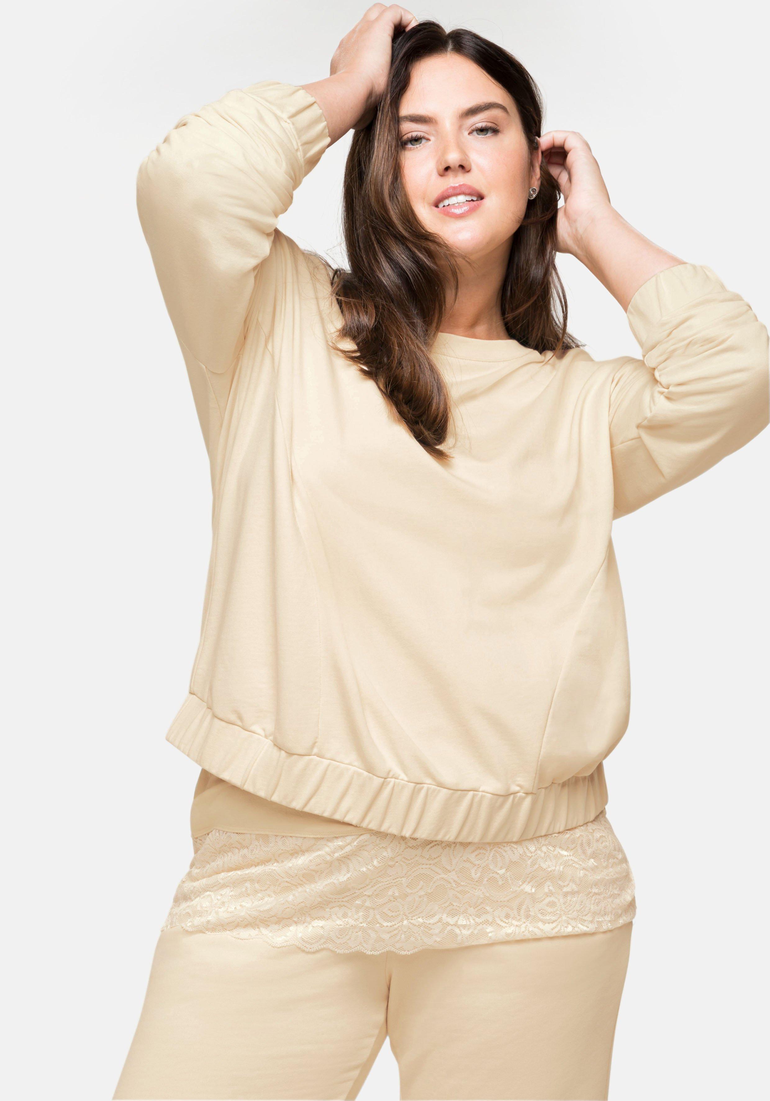 Oversized-Sweatshirt mit Gummibund am Saum