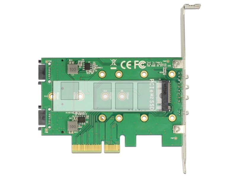 Delock Host Bus Adapter Controller PCIe - M.2, 2xSATA 1xNVM PCI Express-Karte