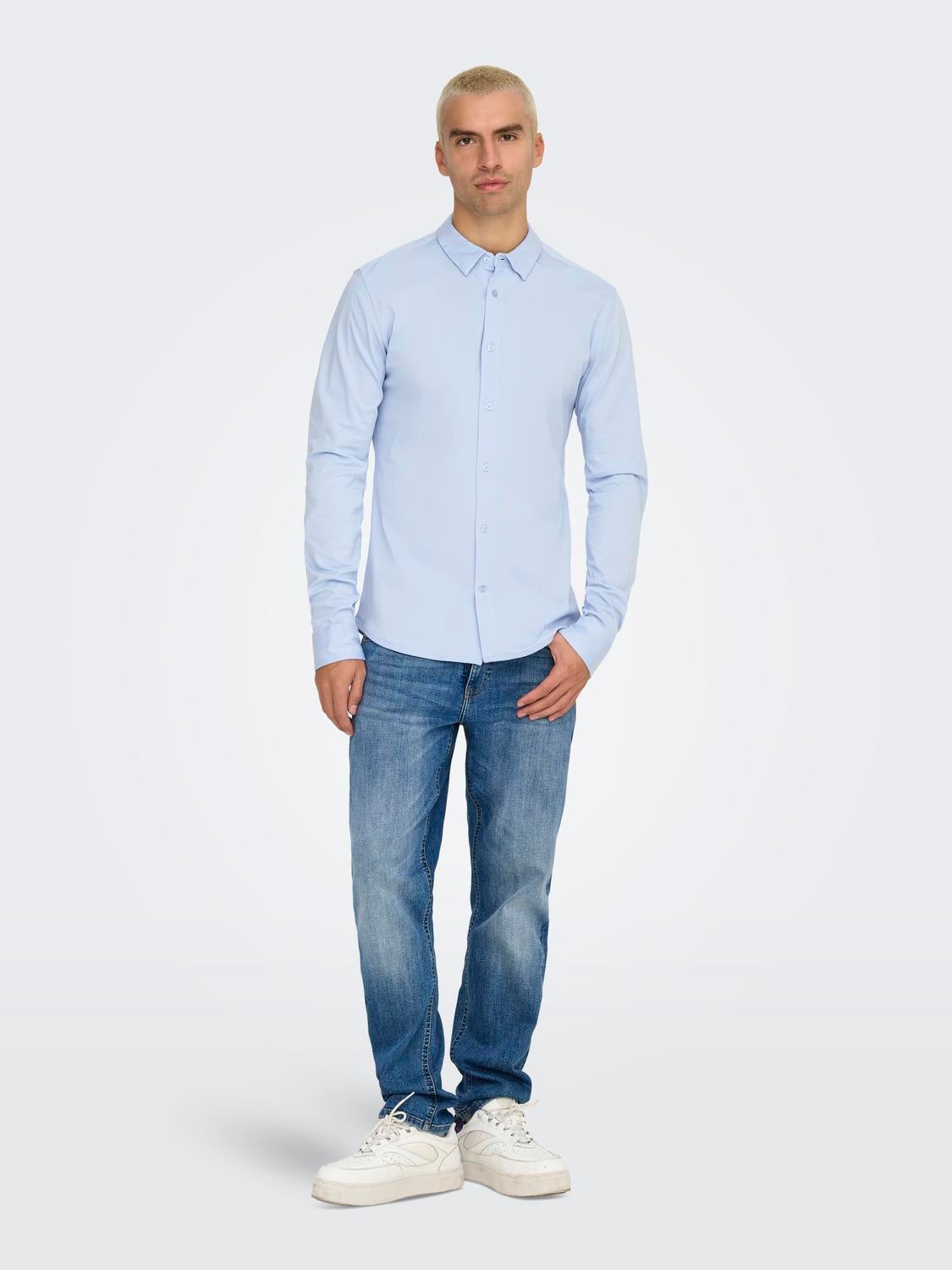 ONSROBIN Hemd Cashmere Blue