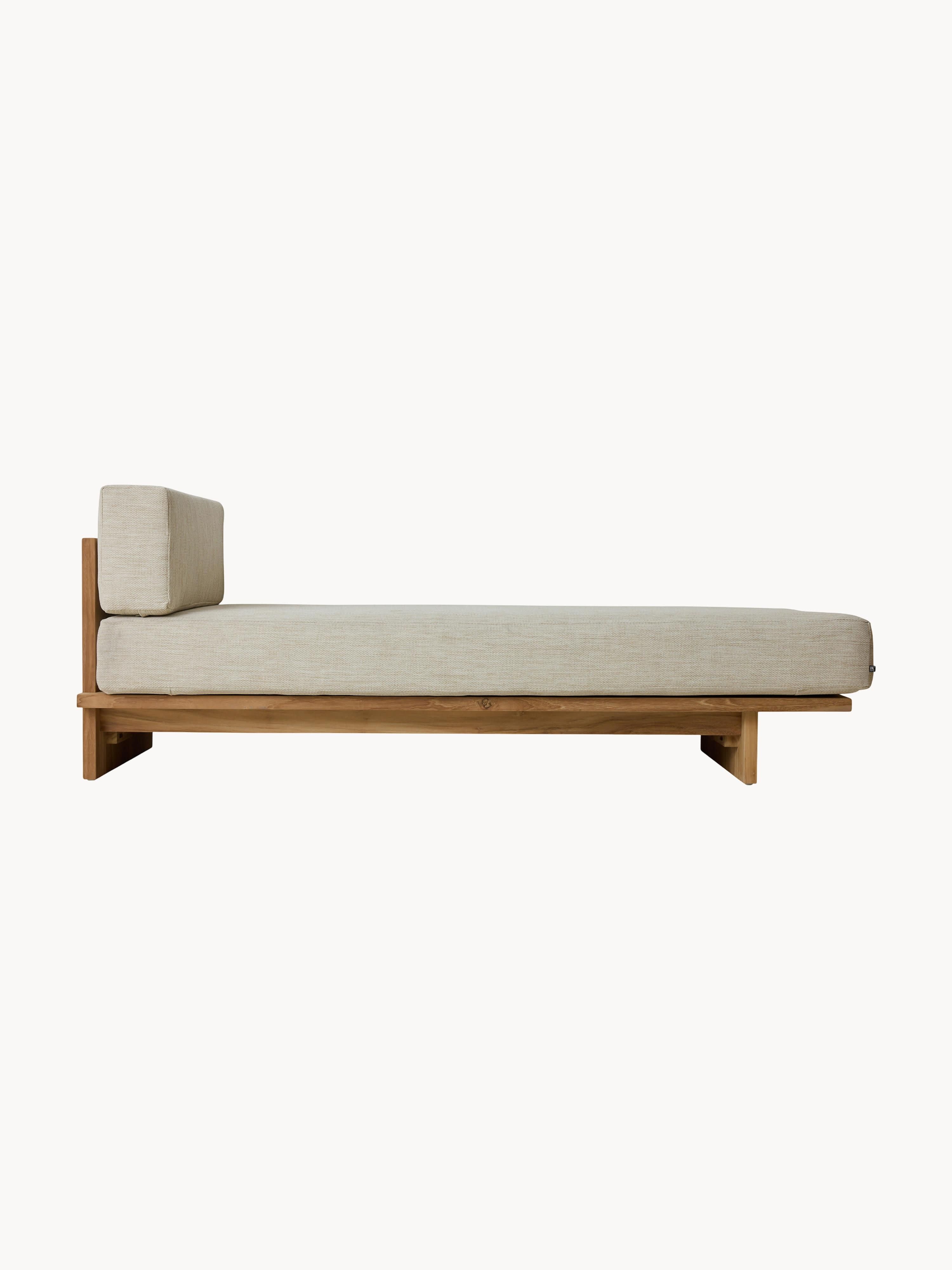 Tuin dagbed Deck Chair Natural van teakhout