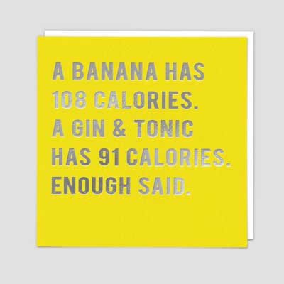 Gin And Tonic Over Bananas