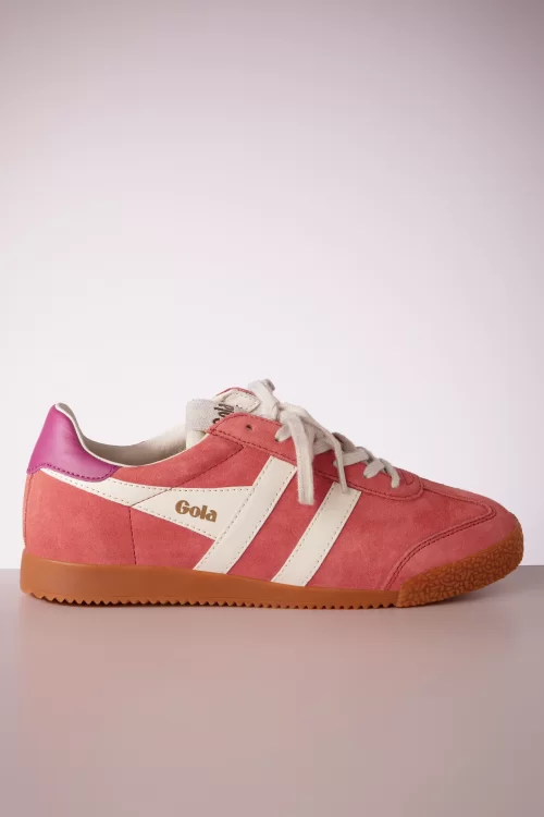 Gola Gola Elan Suede Sneakers in koraal