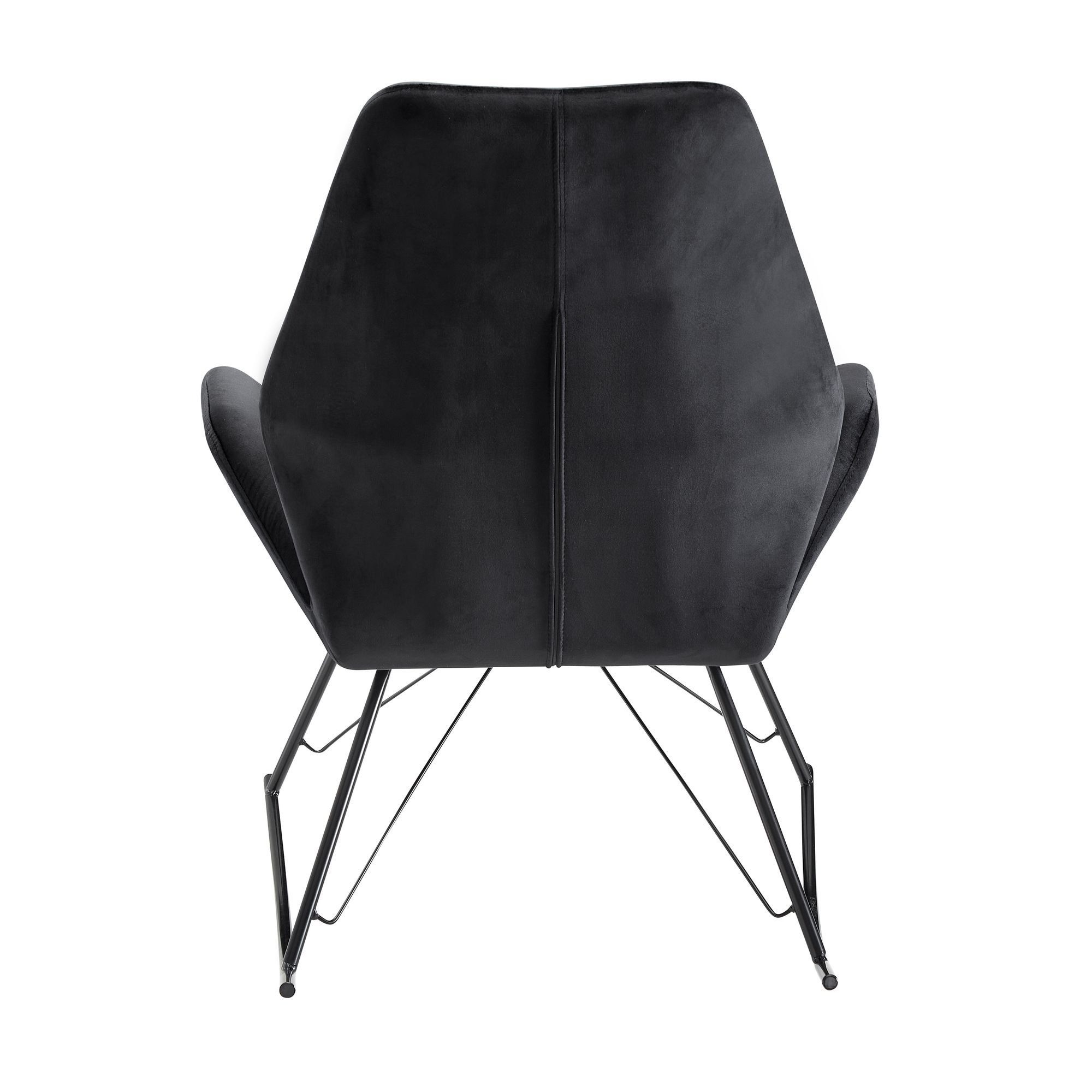 KADIMA DESIGN Gemütlicher Schaukelstuhl, Modernes Design mit Rautenmuster, 110kg Belastbarkeit