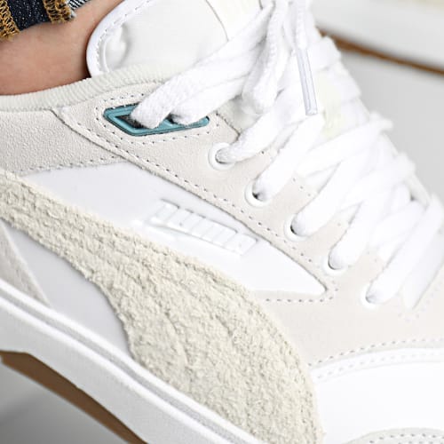 Baskets Doublecourt PRM 393283 Puma White Vapor Gray