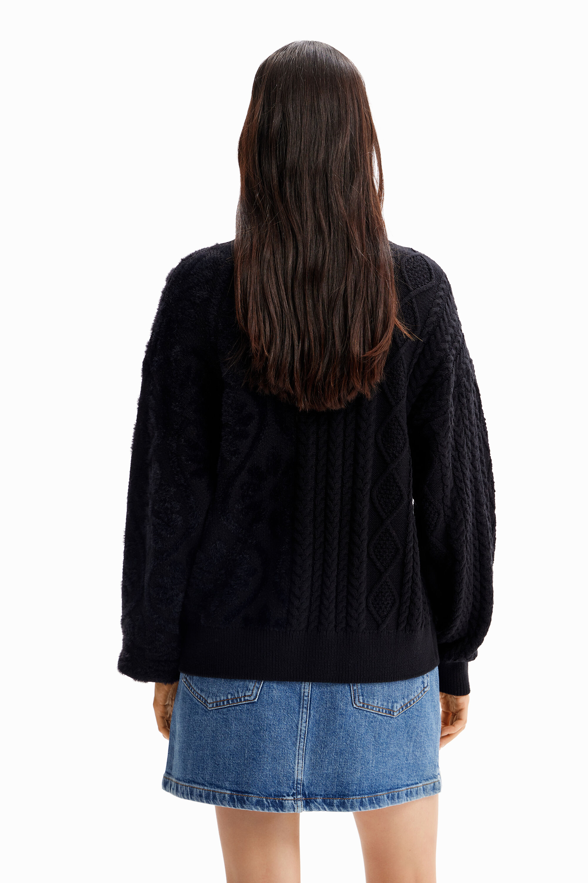 Camisa oversized combinada