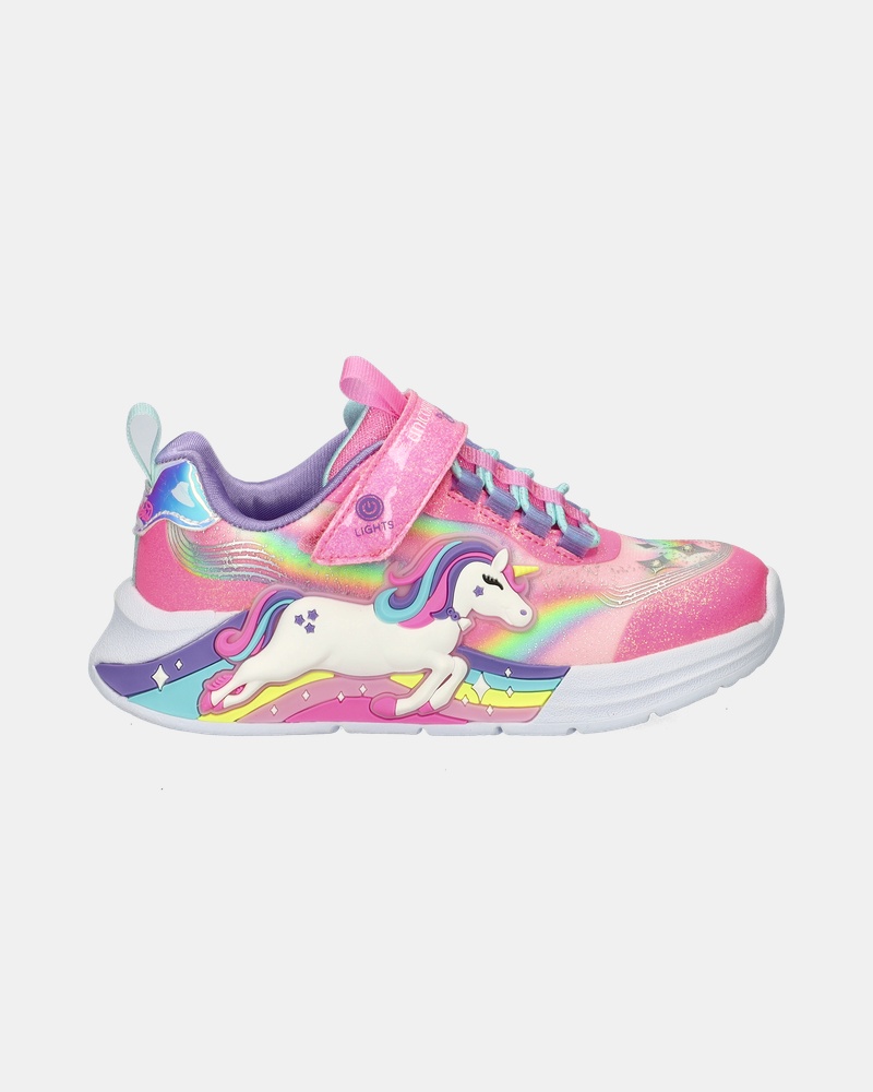 Skechers Unicorn Chaser Klittenbandschoenen  - roze