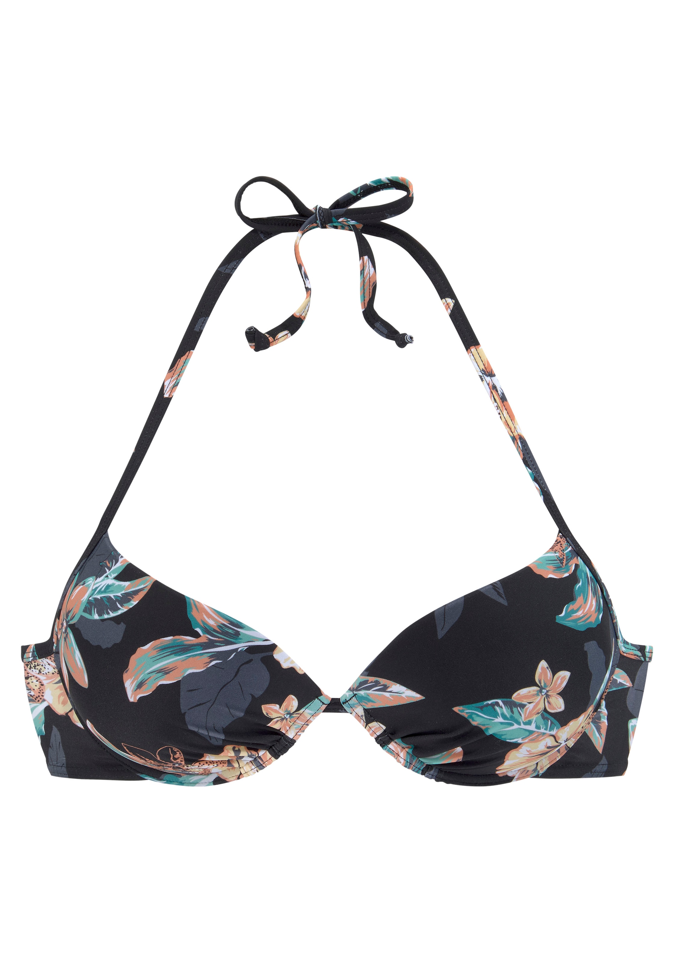Venice Beach Push-Up-Bikini-Top »Lori« wattierte Cups, mit integriertem Push-up-Effekt, im Nacken zu binden