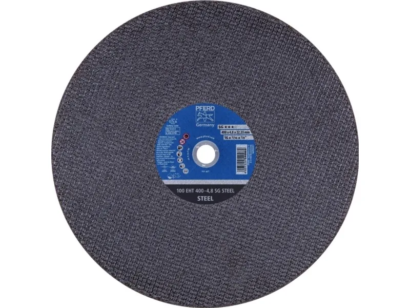 PFERD 100 EHT 400-4,8 SG STEEL/22,23, Stål, Støbejern, PFERD, 2,22 cm, 40 cm, 4800 rpm, 10 stk